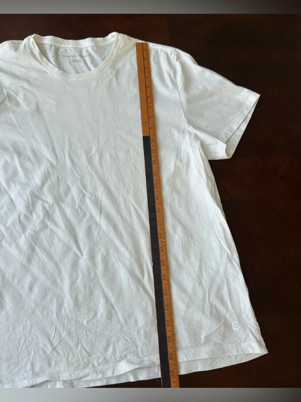 Everlane White Short Sleeve Crew Neck Tee basic size XL - Picture 3 of 6